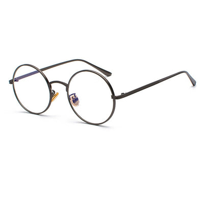 Retro Round Metal Sunglasses Men