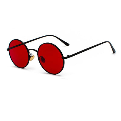 Retro Round Metal Sunglasses Men