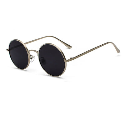 Retro Round Metal Sunglasses Men
