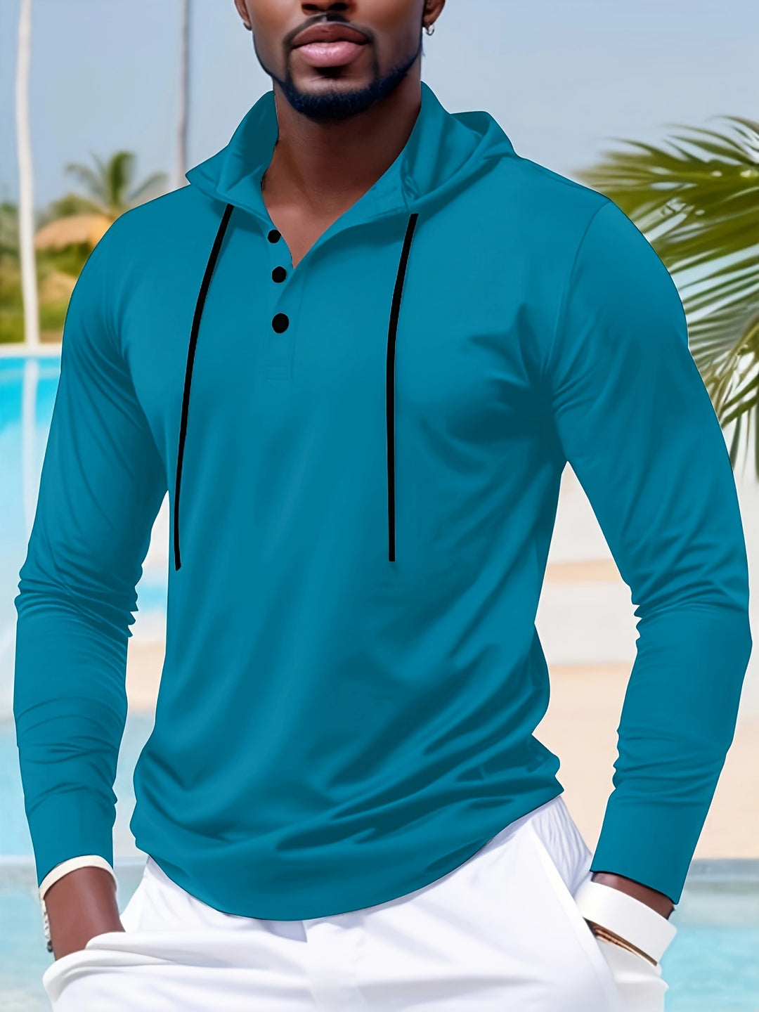 Lightweight Hooded Men's Long Sleeve