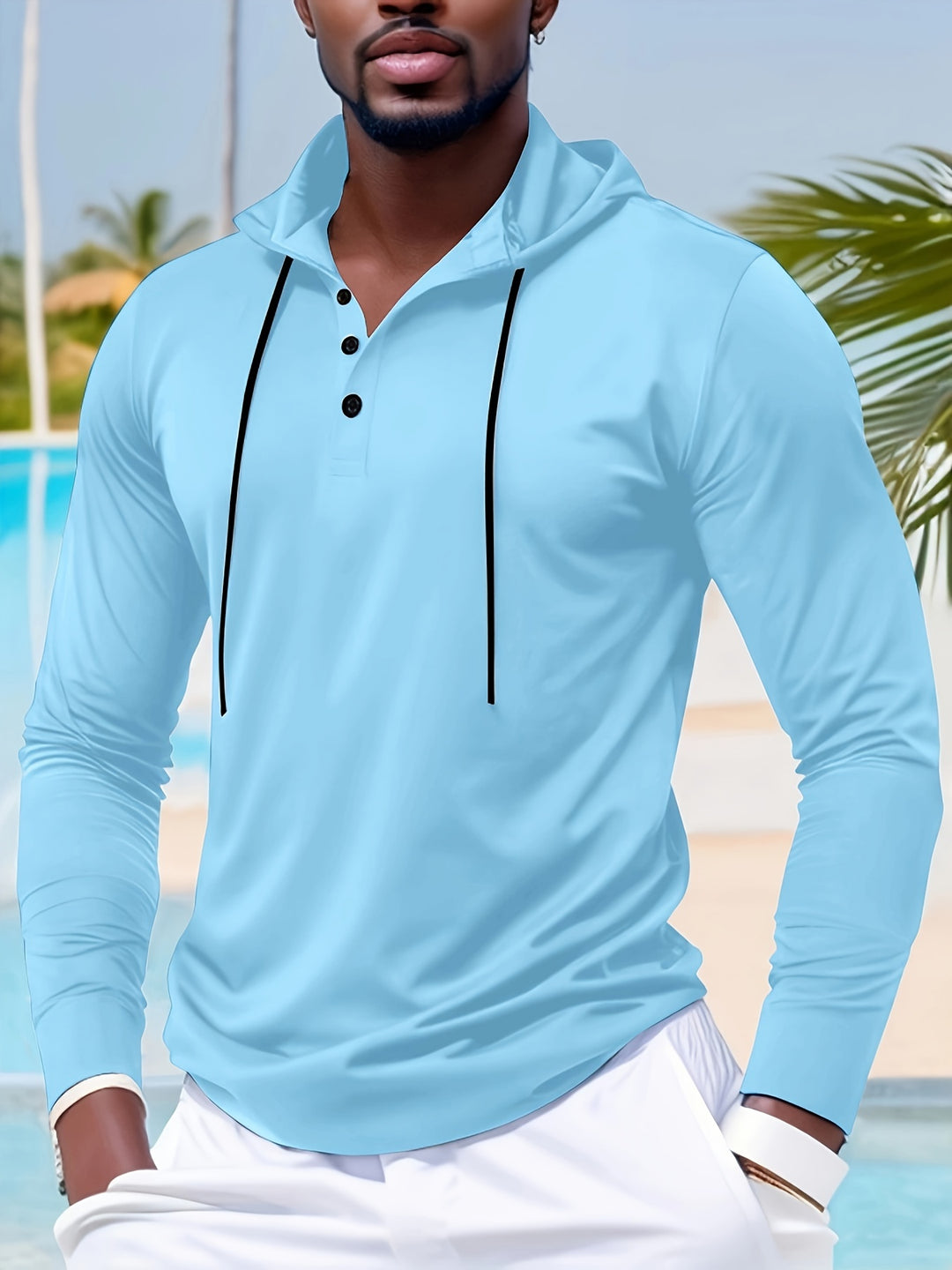 Lightweight Hooded Men's Long Sleeve