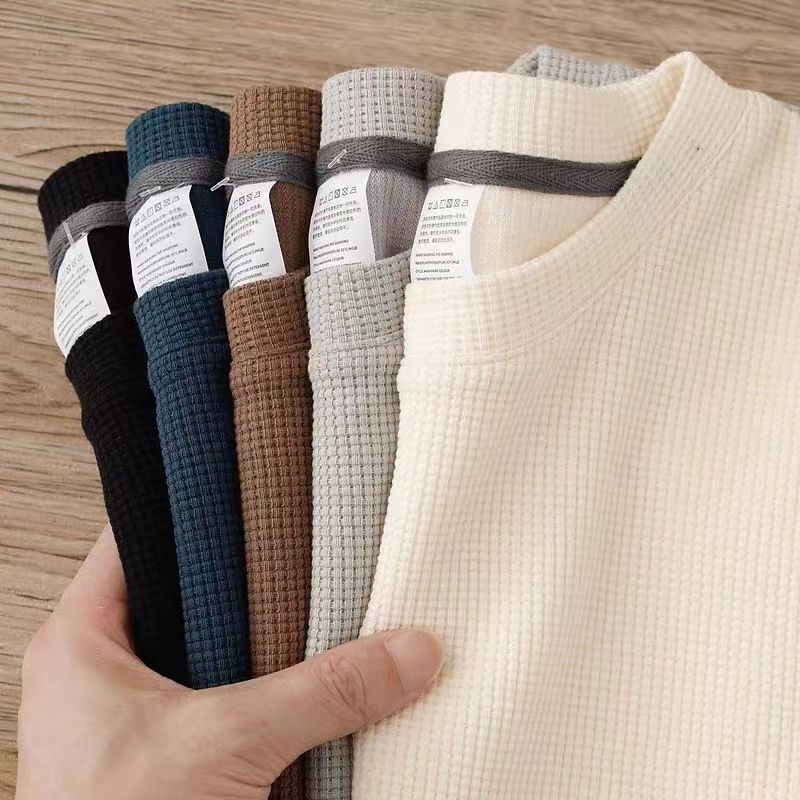 Waffle Knitted Men's T-Shirt