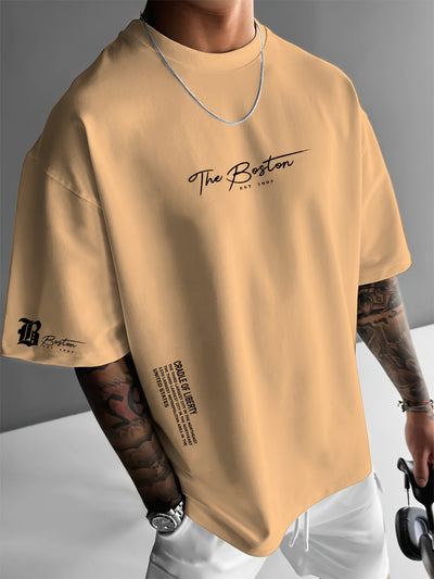 Trendy Slogan Print Summer Tee