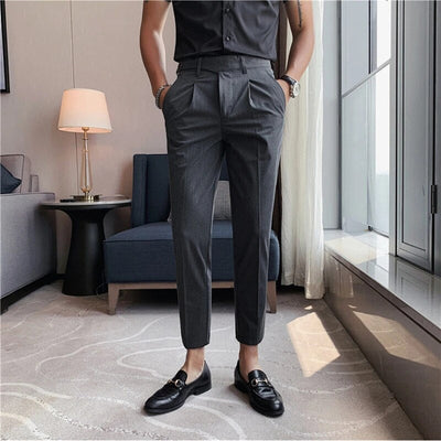 Slim-Fit Office Pants Men