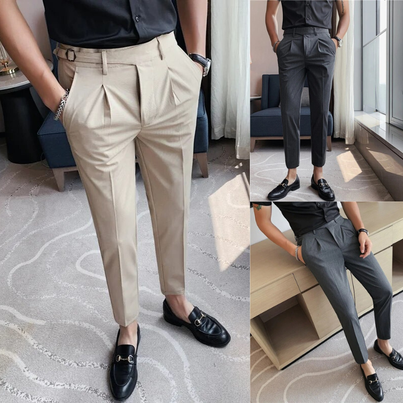 Slim-Fit Office Pants Men