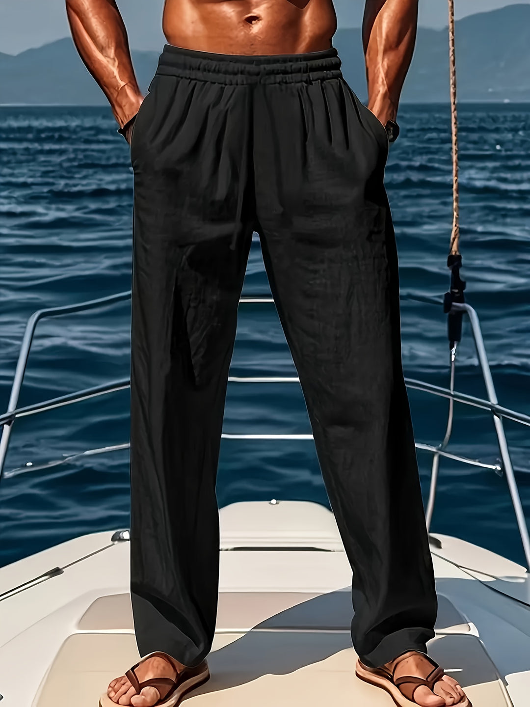 Breathable Cotton Linen Yoga Pants