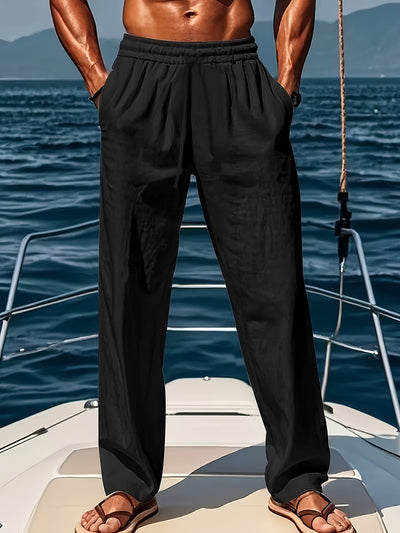 Cotton-Linen Beach Men's Pants