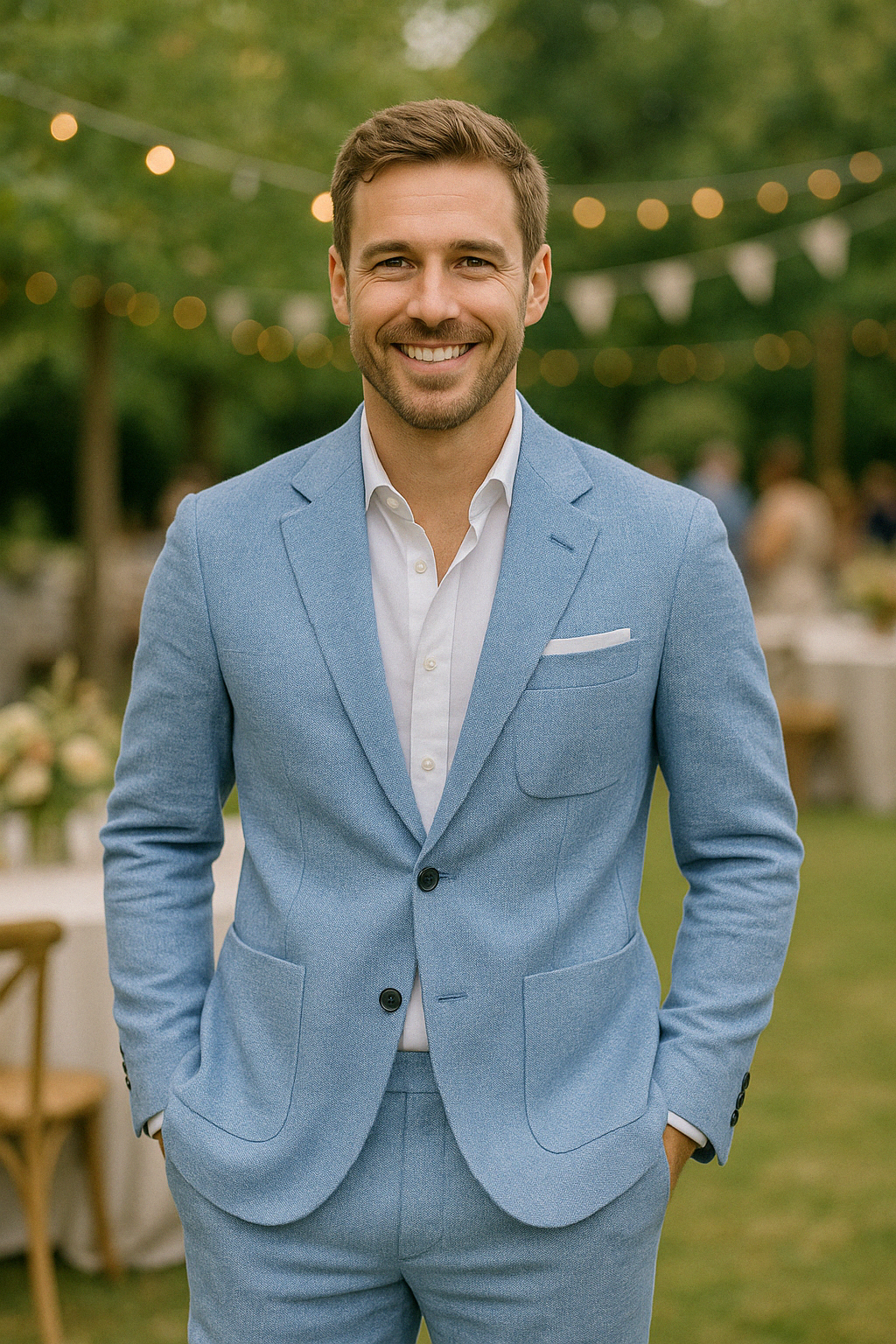Two-piece Linen Men's suit