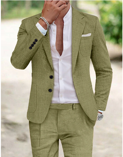 Two-piece Linen Men's suit