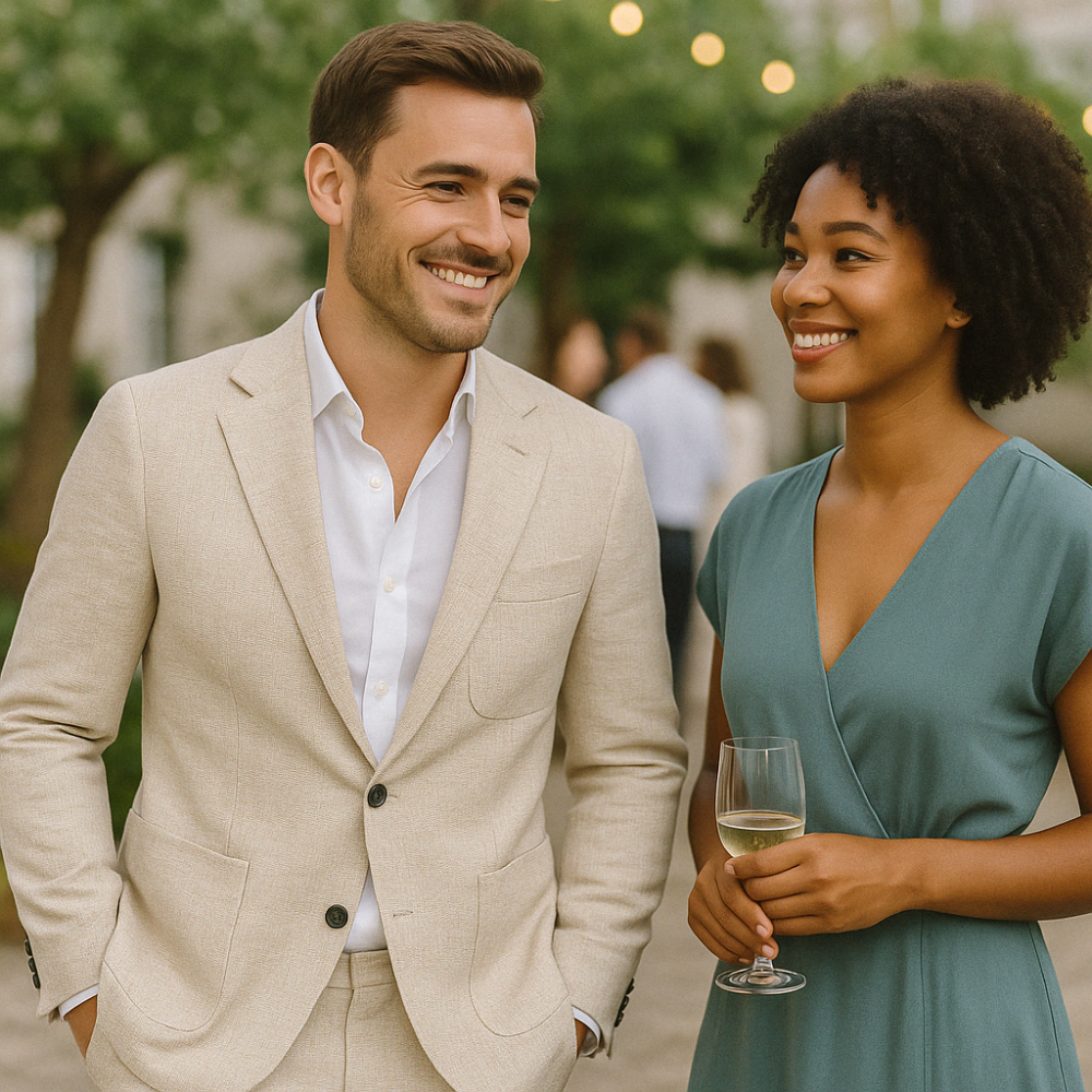 Two-piece Linen Men's suit