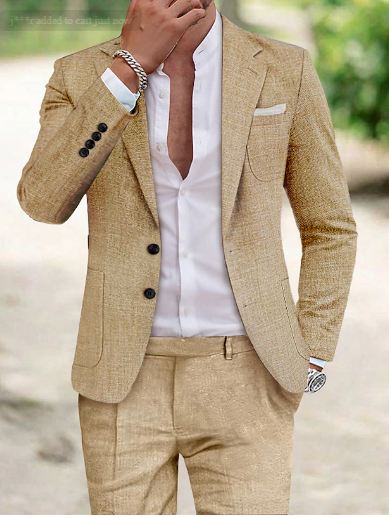 Two-piece Linen Men's suit