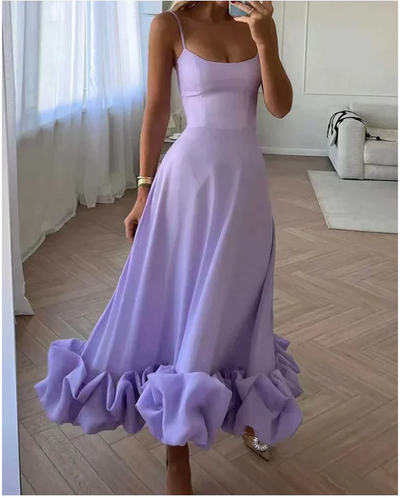 Ruffled Hem Women's Formal Dress