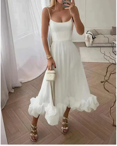 Ruffled Hem Women's Formal Dress