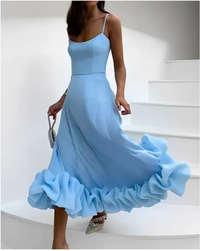 Ruffled Hem Women's Formal Dress