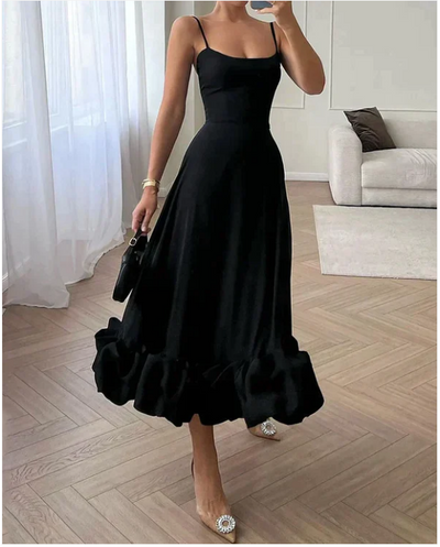 Ruffled Hem Women's Formal Dress