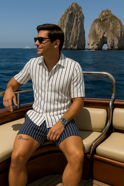 Milo - Striped Summer Shorts Set