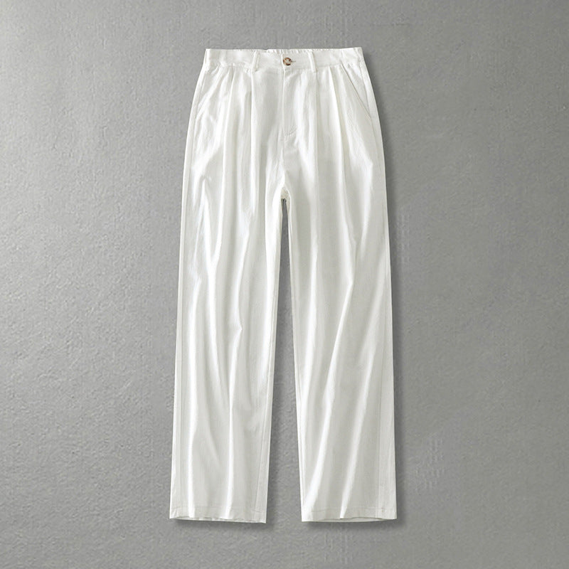 Wide-Leg Linen Trousers Women