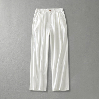 Wide-Leg Linen Trousers Women