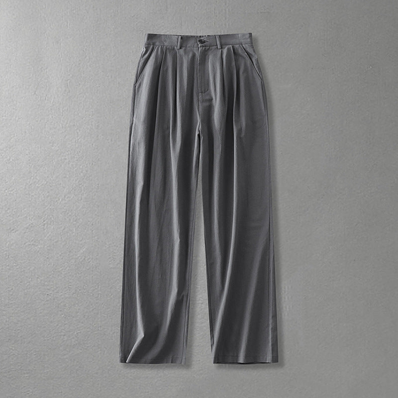 Wide-Leg Linen Trousers Women