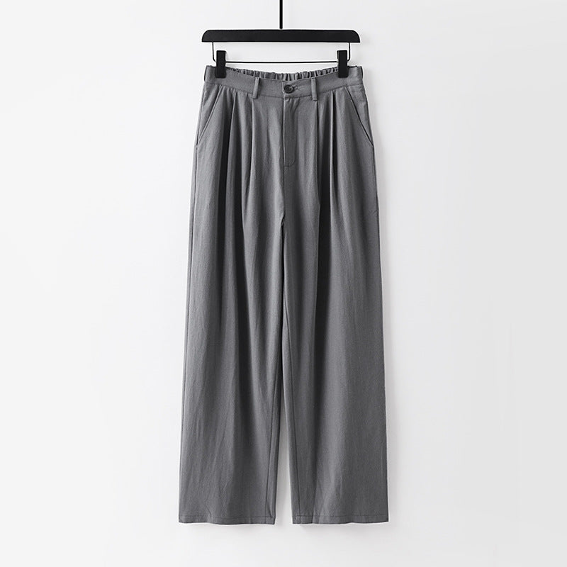 Wide-Leg Linen Trousers Women