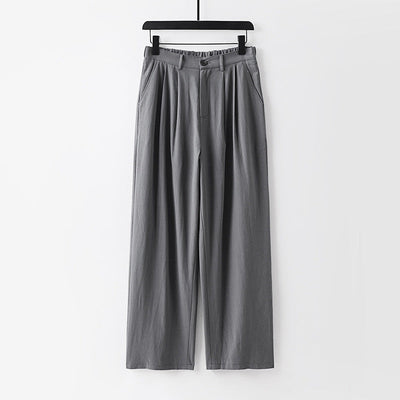 Wide-Leg Linen Trousers Women