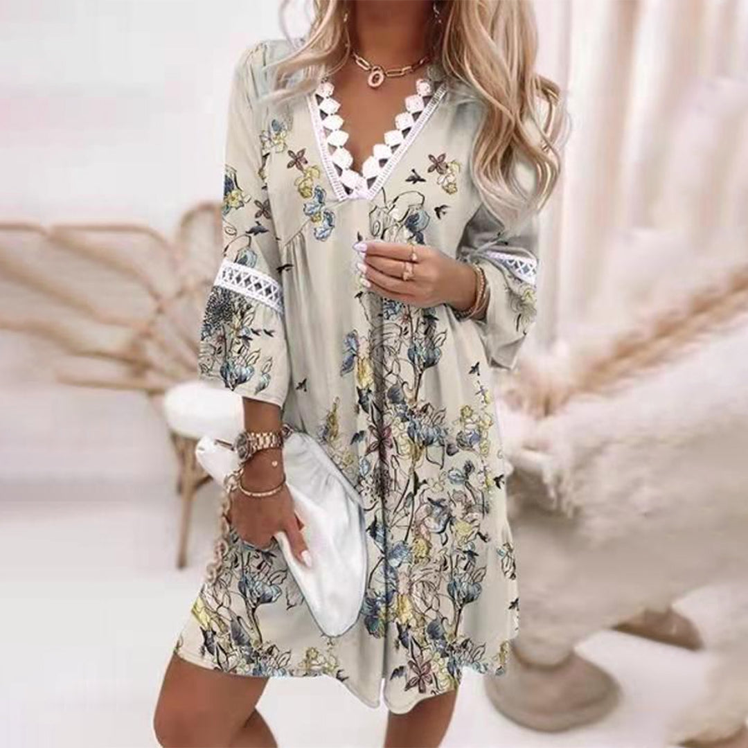 Bohemian Print Women's Mini Dress