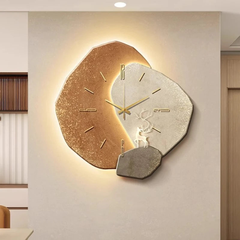 LED Moon Phase Wall Clock