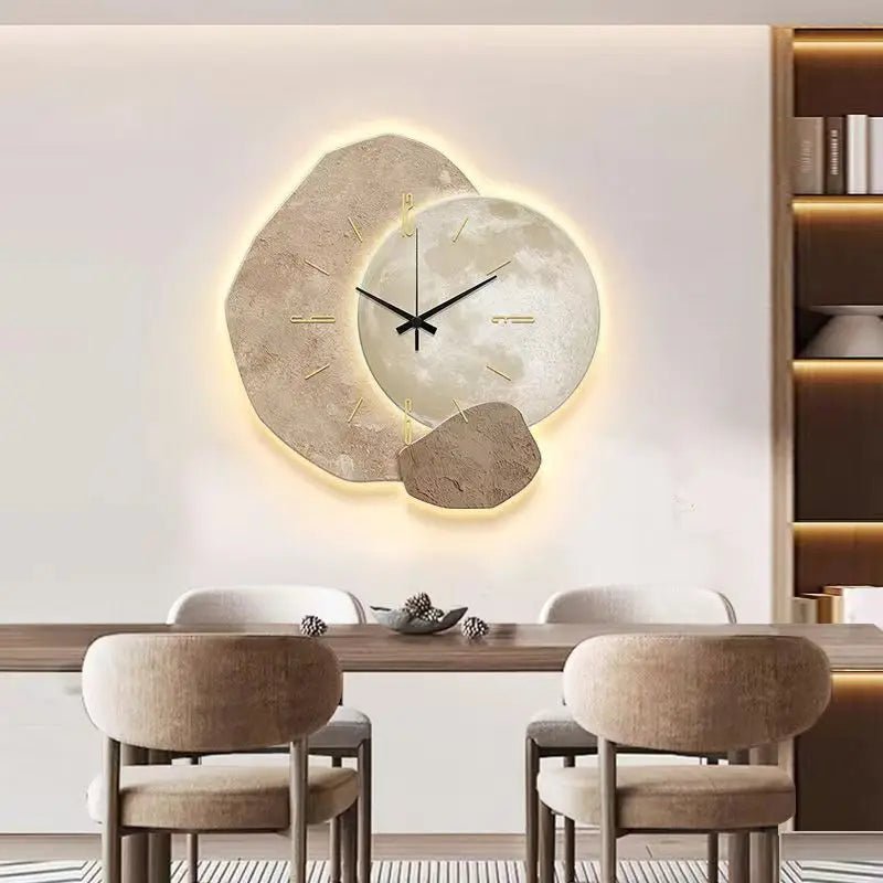 LED Moon Phase Wall Clock