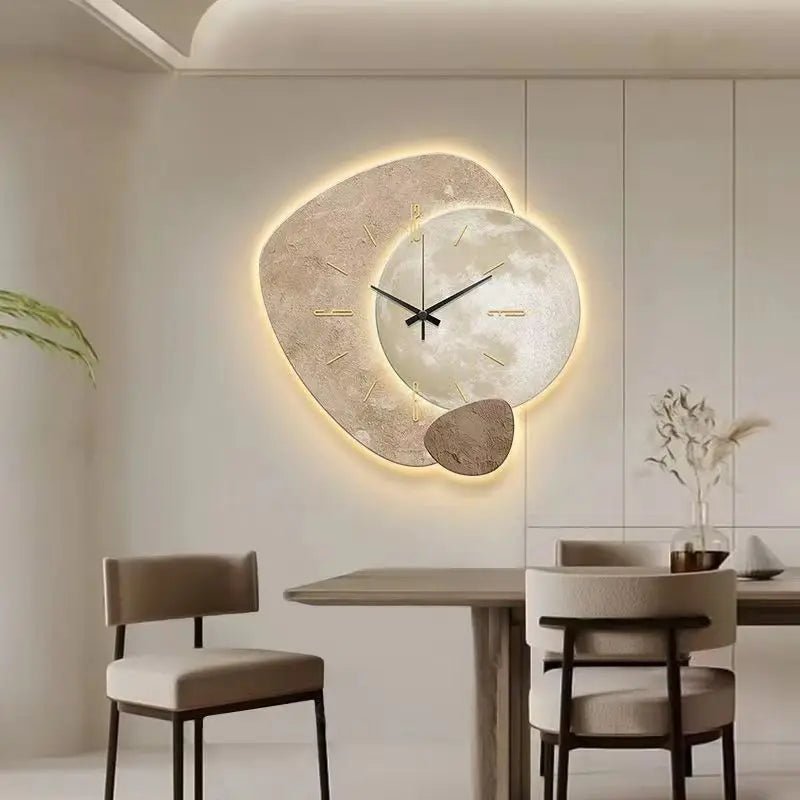 LED Moon Phase Wall Clock