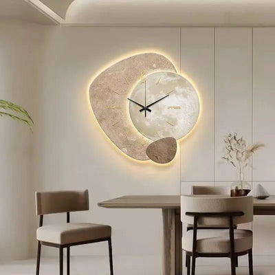 LED Moon Phase Wall Clock