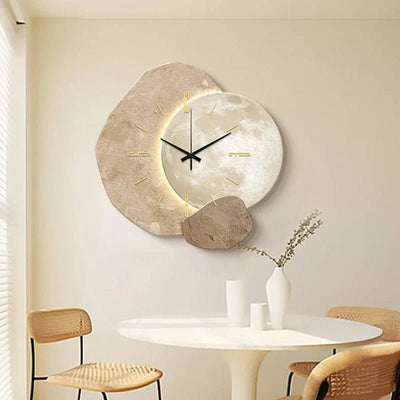 LED Moon Phase Wall Clock