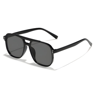 Retro Square Aviator Sunglasses Men