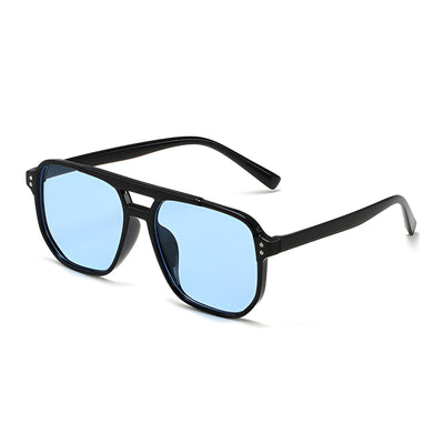 Retro Square Aviator Sunglasses Men