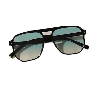 Retro Square Aviator Sunglasses Men