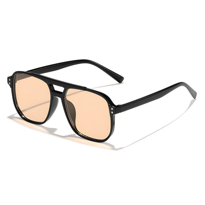 Retro Square Aviator Sunglasses Men