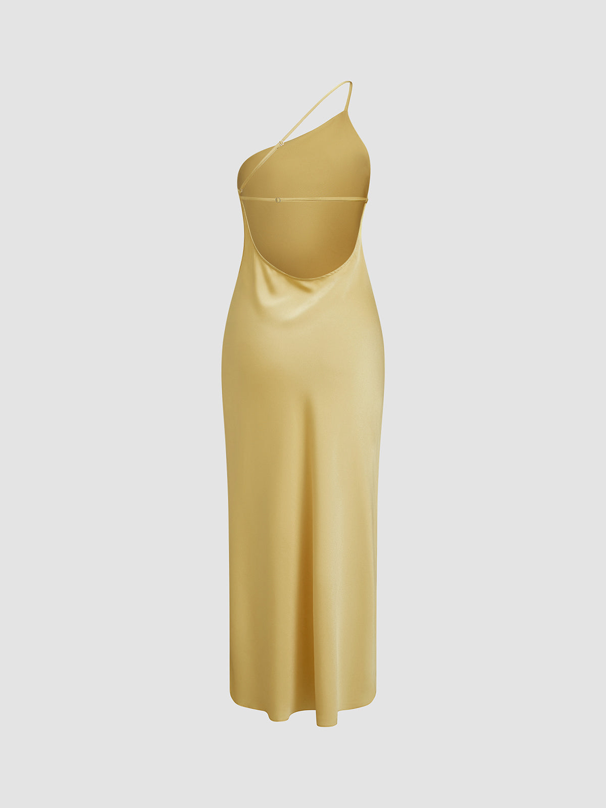 Satin Backless Women's Maxi Dress