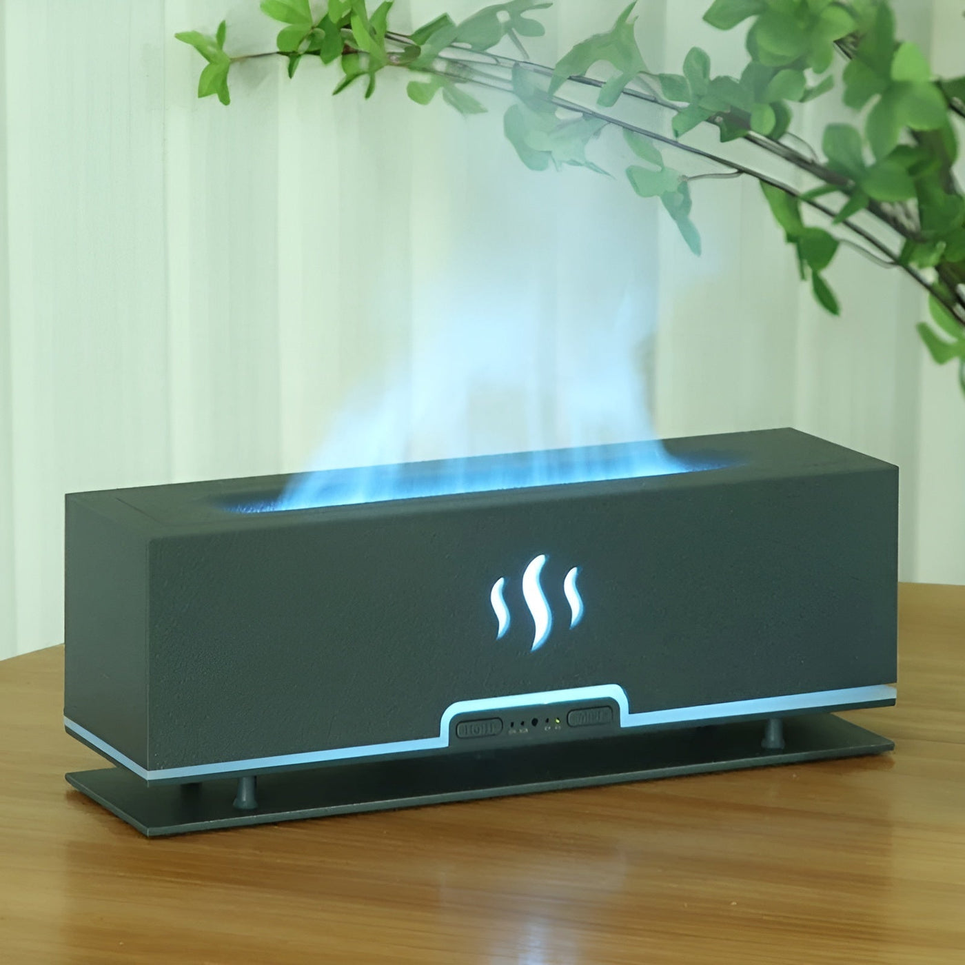 Wood Grain LED Aroma Humidifier