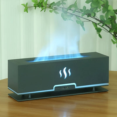 Wood Grain LED Aroma Humidifier