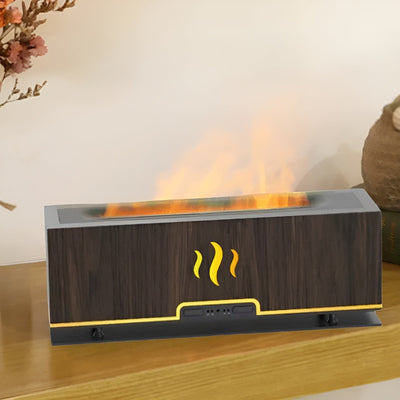 Wood Grain LED Aroma Humidifier