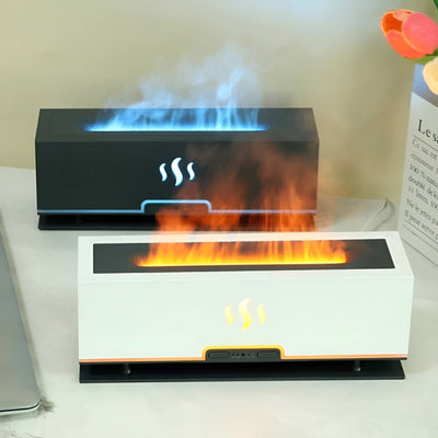 Wood Grain LED Aroma Humidifier