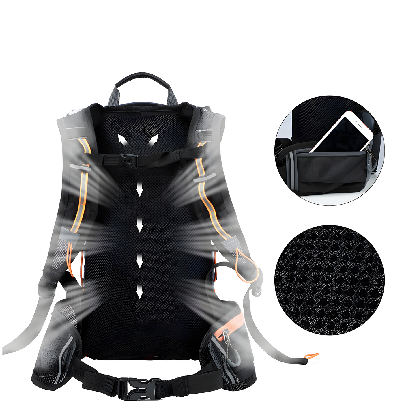 10L Water Bladder Hiking Backpack