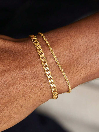 Men’s Stainless Steel Bracelet Set