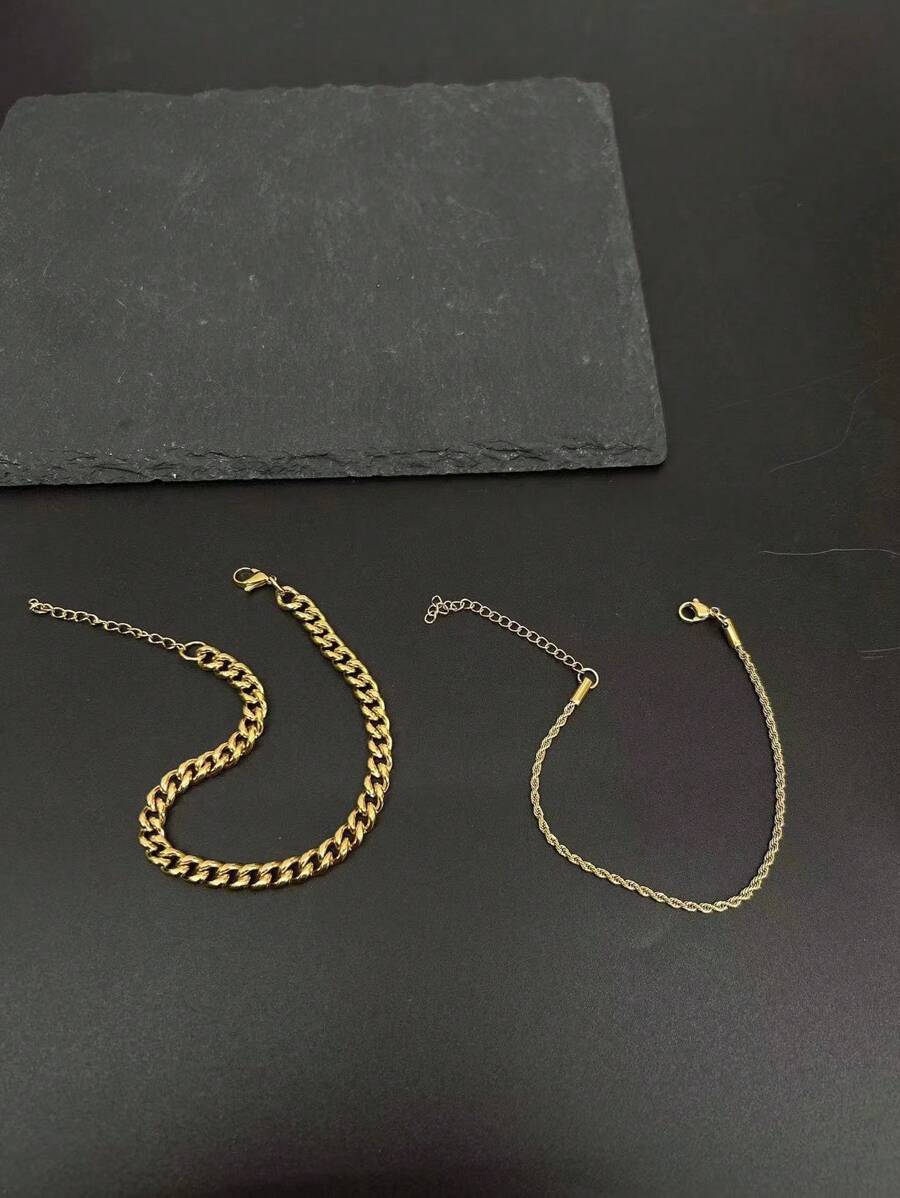 Men’s Stainless Steel Bracelet Set