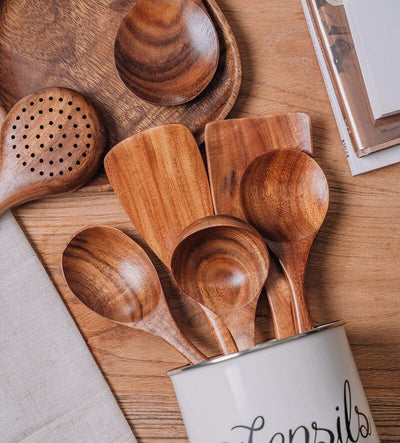 Wooden Kitchen Utensil Set