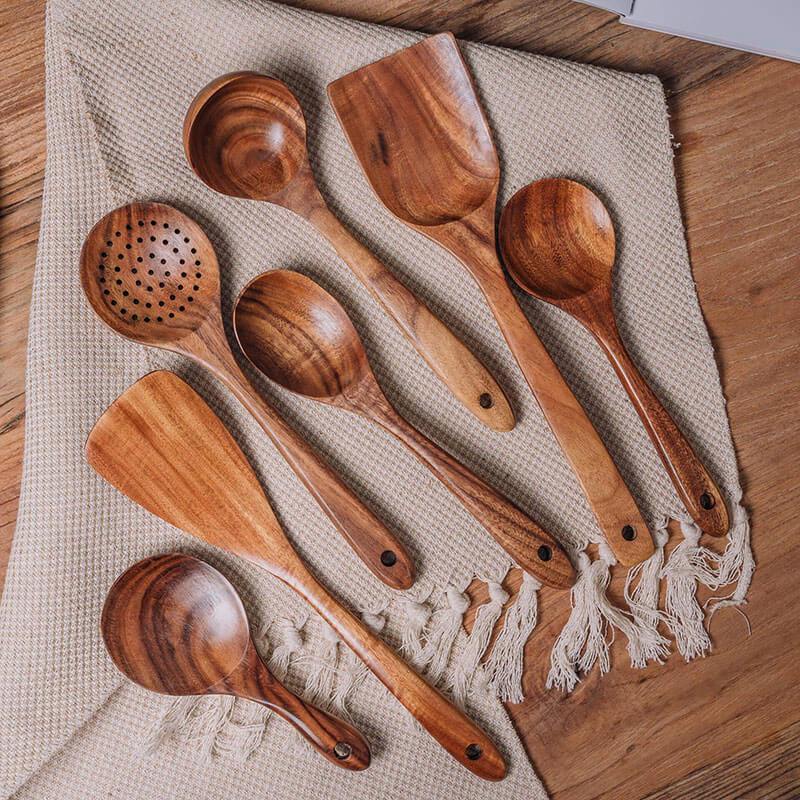 Wooden Kitchen Utensil Set
