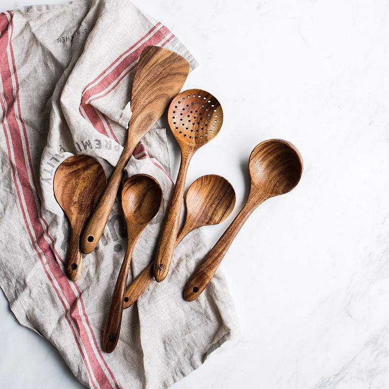 Wooden Kitchen Utensil Set