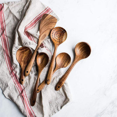 Wooden Kitchen Utensil Set