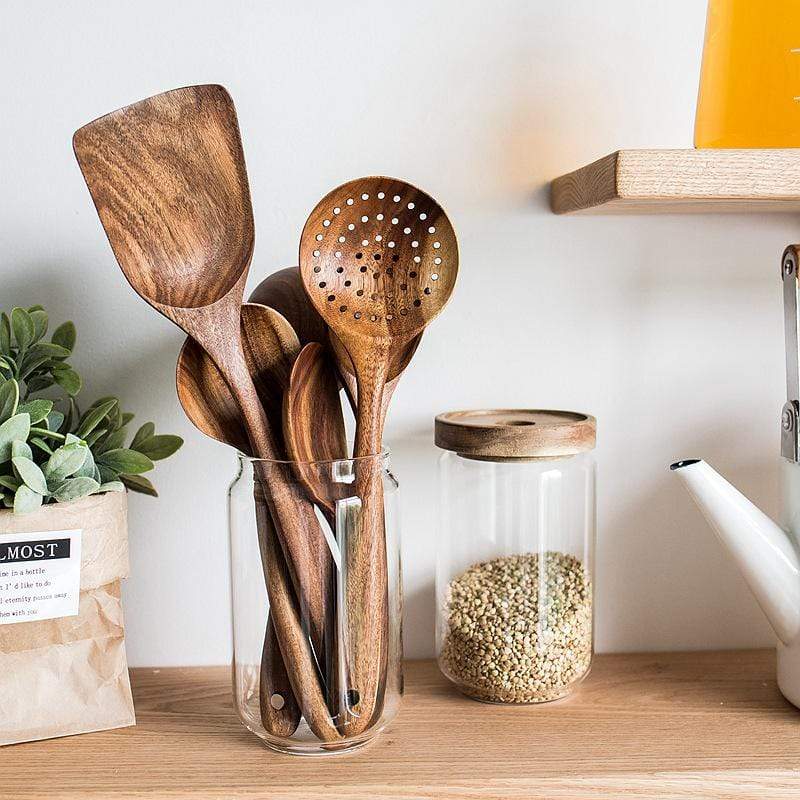 Wooden Kitchen Utensil Set