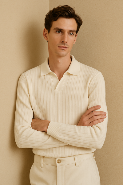 Old Money Long Sleeve Polo