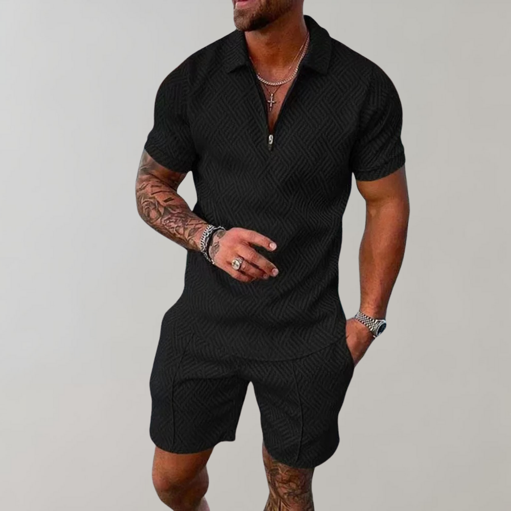 Modern Polo and Shorts Set